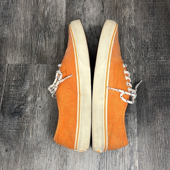 VANS J.Crew x Authentic 'Washed - Bright Orange' - 10 - Picture 8 of 9
